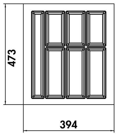 NABER 8034267 Besteckeinsatz Adesso 1, für 500er Schrank – Bild 2