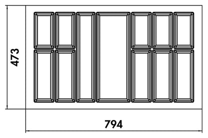 NABER 8034270 Besteckeinsatz Adesso 1, für 900er Schrank – Bild 2