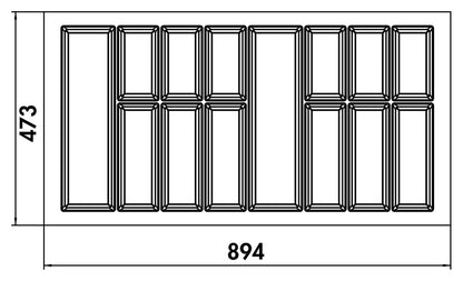 NABER 8034271 Besteckeinsatz Adesso 1, für 1000er Schrank – Bild 2
