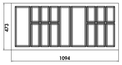 NABER 8034272 Besteckeinsatz Adesso 1, für 1200er Schrank – Bild 2