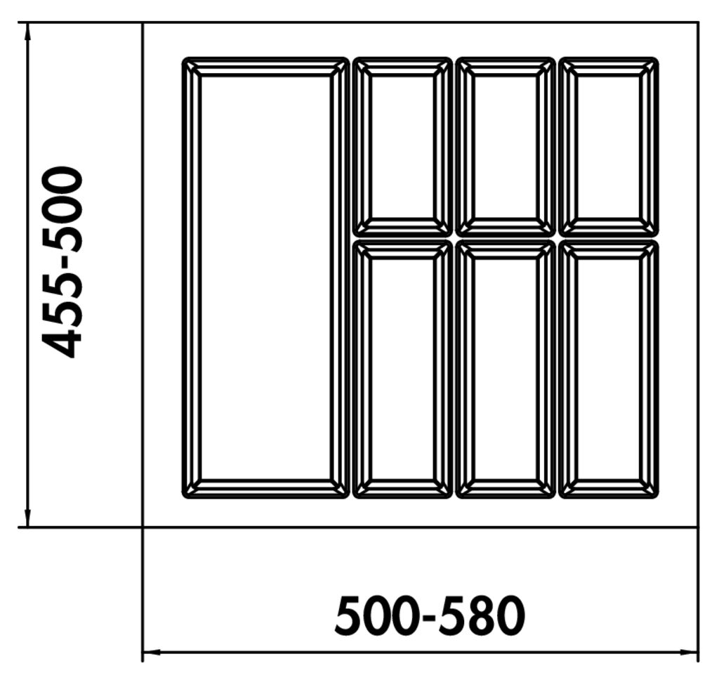 NABER 8034277 Besteckeinsatz Adesso 2, für 600er Schrank – Bild 2