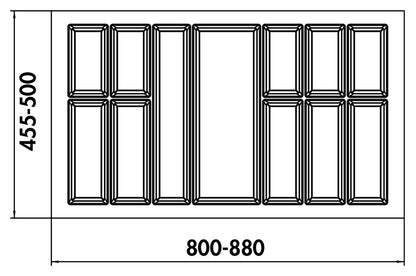 NABER 8034279 Besteckeinsatz Adesso 2, für 900er Schrank – Bild 2