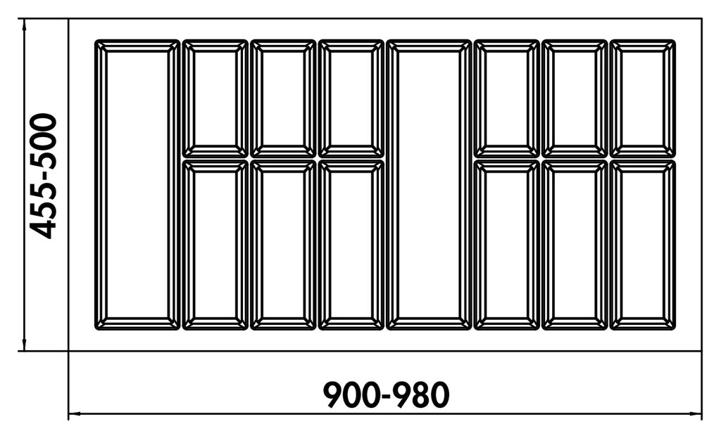 NABER 8034280 Besteckeinsatz Adesso 2, für 1000er Schrank – Bild 2