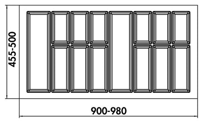 NABER 8034280 Besteckeinsatz Adesso 2, für 1000er Schrank – Bild 2
