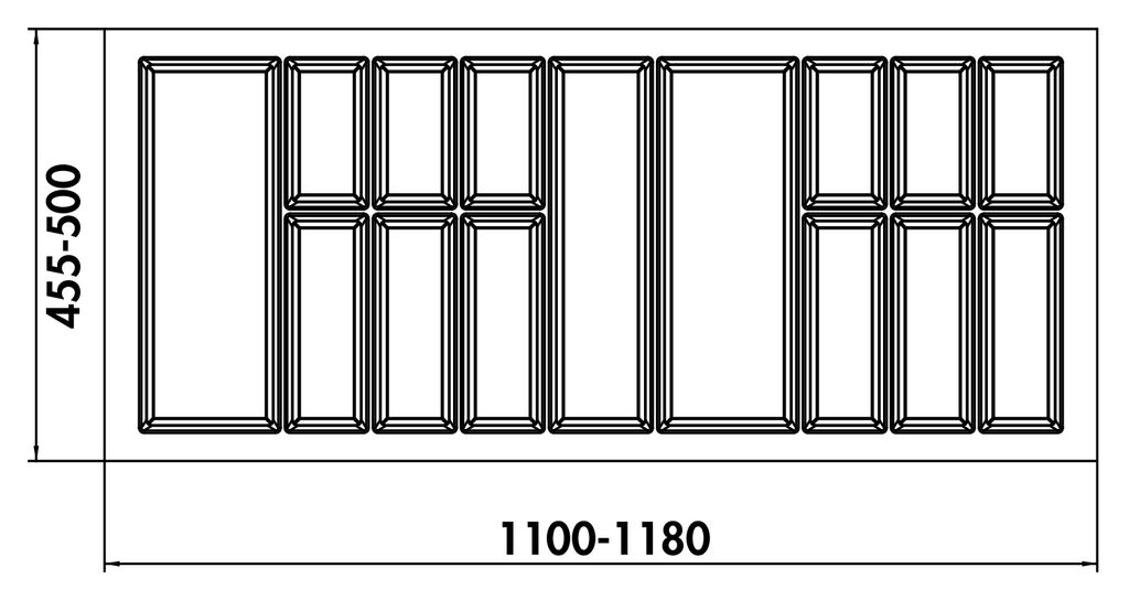 NABER 8034281 Besteckeinsatz Adesso 2, für 1200er Schrank – Bild 2