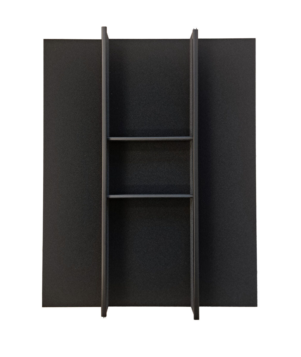 Besteckeinsatz Kvalito, für 450er Schrank, anthrazit, Rand zuschneidbar