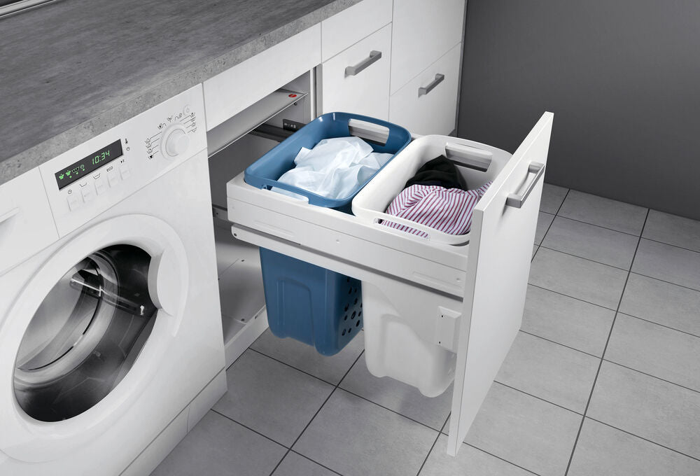 TIDY 2-fach Wäschebehälterauszug 500 mit Vollauszug und Dämpfung / HAILO Laundry-Carrier 327050 / Schrankausstattung /…