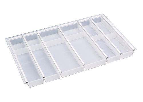 Besteckeinsatz CUISIO 80  (B 695-720 x T 463-480 mm) / Besteckkasten für 80er Schubl.