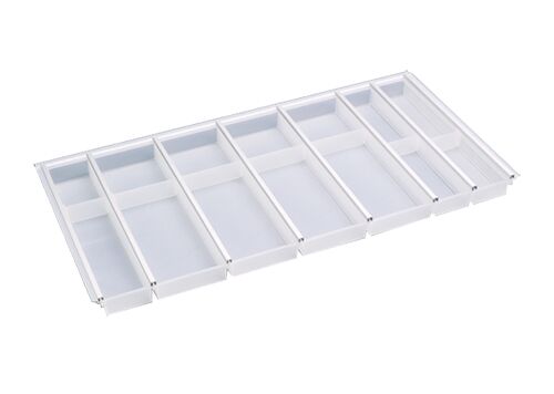 Besteckeinsatz CUISIO 100 (B 885-920 x T 463-480 mm) / Besteckkasten für 100er Schubl.
