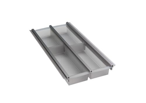 Besteckeinsatz CUISIO 30 (B 185-220 x T 463-480 mm) / Besteckkasten für 30er Schubl.