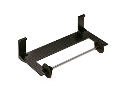 ALTO Papierrollenhalter geschlossen in schwarz matt / RELISTA / Aufhängen / Relingsystem / Küchenrollenhalter