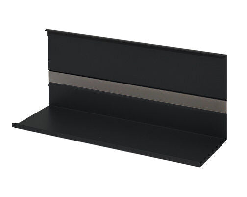Linero MosaiQ Universalablage H 140 mm ohne Rahmen schwarz matt / Relingsystem / Kesseböhmer
