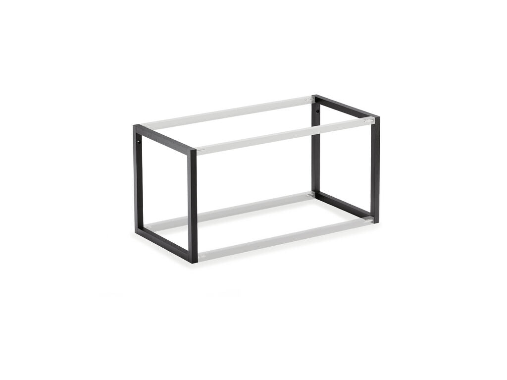 NABER 8051021 Cubo Grundrahmen Set, Regalsystem, schwarz matt – Bild 2