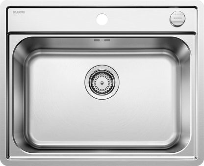 BLANCO 525109 Edelstahlspüle LEMIS 6-IF mit Excenterbedienung / Auflagespüle / Spüle