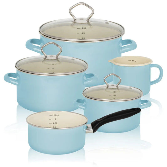 Karl Krüger 89566PAB Topf-Set Sylt 5-tlg., induktionsfähig / Kochtöpfe / Topfset