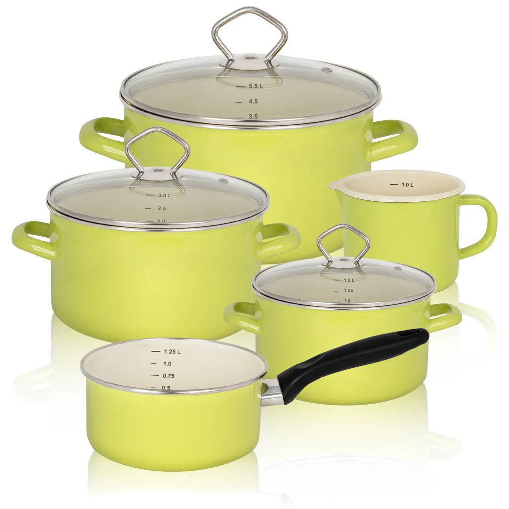 Karl Krüger 89566PAG Topf-Set Juist 5-tlg., induktionsfähig / Kochtöpfe / Topfset