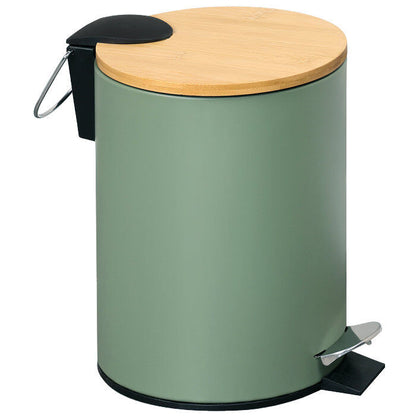 KESPER 9016713 Kosmetikeimer mit Bambusdeckel, FSC, grün