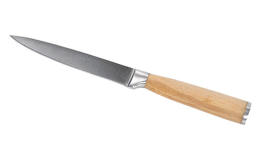 KESPER 90608 Universalmesser mit 13 cm Edelstahlklinge und Bambusgriff / Allzweckmesser