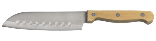 KESPER 90650 Santokumesser 23,5 cm mit Klinge aus Edelstahl, Griff aus Bambus