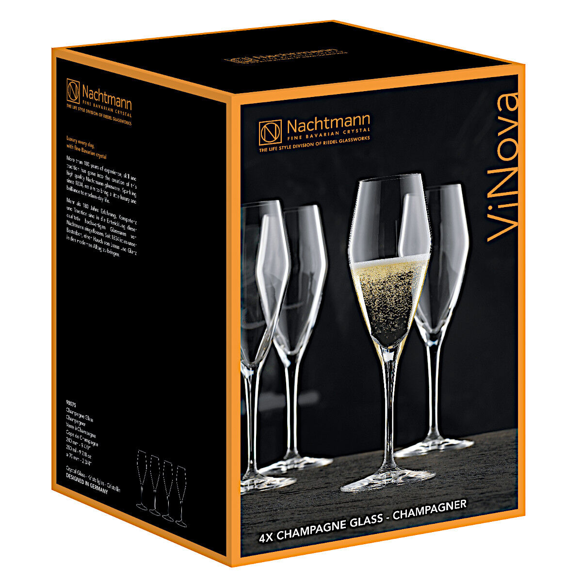 NACHTMANN 98075 VINOVA Champagnerglas 4er Set – Bild 4