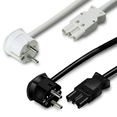 Anschlussleitung mit Schukostecker und Kupplungsteil / Zubehör / Thebo-Licht / Anschluss / Kupplungsleitung