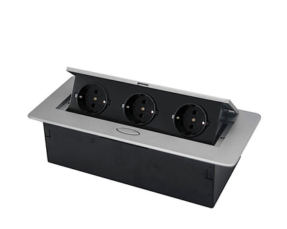 THEBO Einbausteckdose APS 11 mit 3 Steckdosen Schuko