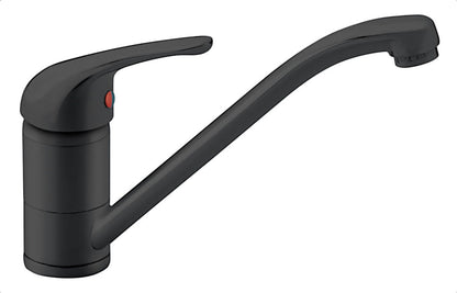 AquaCucina Armatur BASIC T9505S in SCHWARZ mit Schwenkauslauf / Küchenarmatur / Einhebelmischer