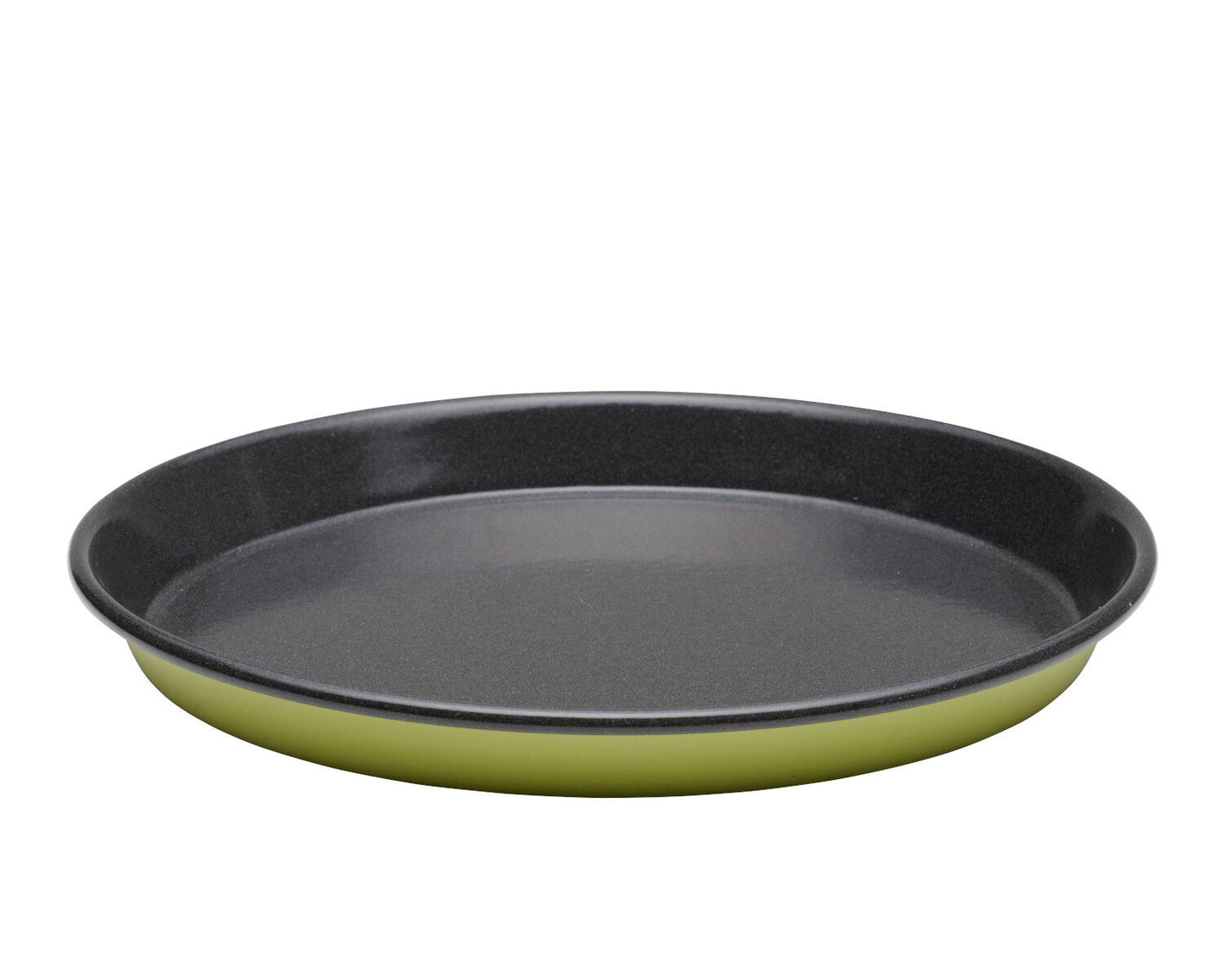 RIESS 0650-014 Back- und Servierform 36 cm, Emaille, CLASSIC, PISTAZIE / Emaillebackform