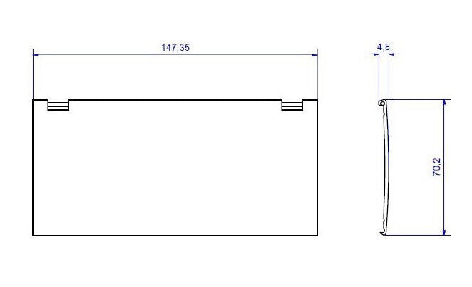 BACHMANN 927.300 KAPSA Zubehör Deckel Edelstahl-Optik XS für KAPSA Einbau Steckdosen – Bild 2