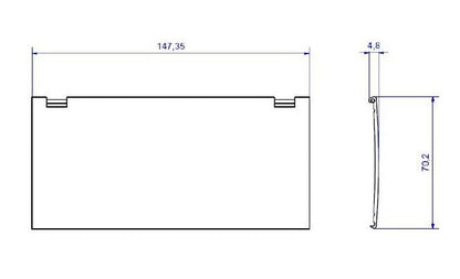 BACHMANN 927.300 KAPSA Zubehör Deckel Edelstahl-Optik XS für KAPSA Einbau Steckdosen – Bild 2