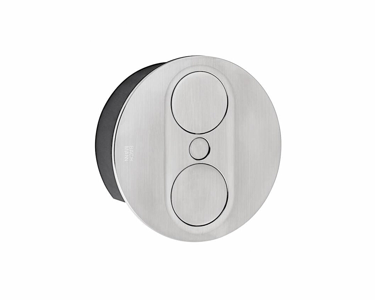BACHMANN 946.000 TWIST 2 Rund EDELSTAHL-OPTIK mit 2 Schuko-Steckdosen / Deutsche Norm / BACHMANN / Steckdose – Bild 3