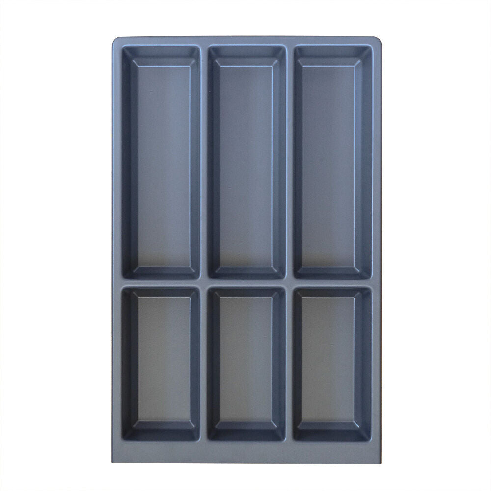 Besteckeinsatz SEPARADO 550 + Flex-Einsatz SEPARADO 550 SET Schiefergrau B 300 x T 474 mm inkl. 1 Trenner und 1 Antirutschmatte / Mehrzweckeinsatz