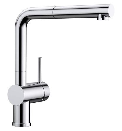 BLANCO 512402 Armatur LINUS-S in CHROM mit Bedienhebel rechts / Einhebelmischer / Mischbatterie