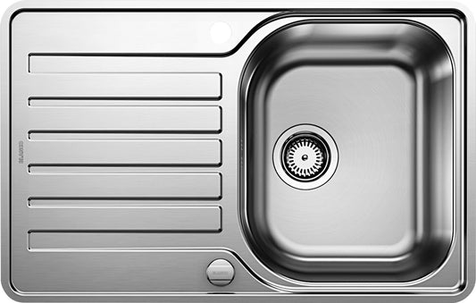 BLANCO Spüle LANTOS 45 S-IF Compact mit Ablauffernbedienung - Drehknopf / ab 45 cm Schrankbreite