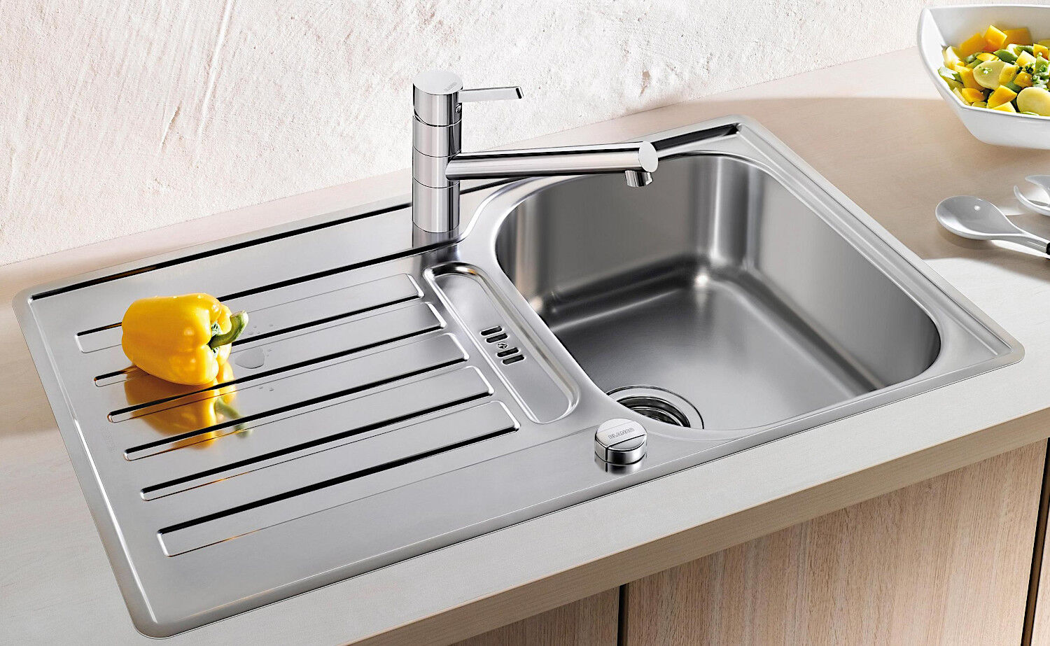 BLANCO Spüle LANTOS 45 S-IF Ablauffernbedienung mit Drehknopf / ab 45 cm Schrankbreite – Bild 3