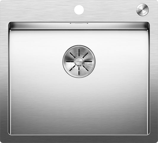 BLANCO Spüle CLARON 500-IF/A Durinox mit InFino®-Ventil mit PushControl® / Edelstahlbecken