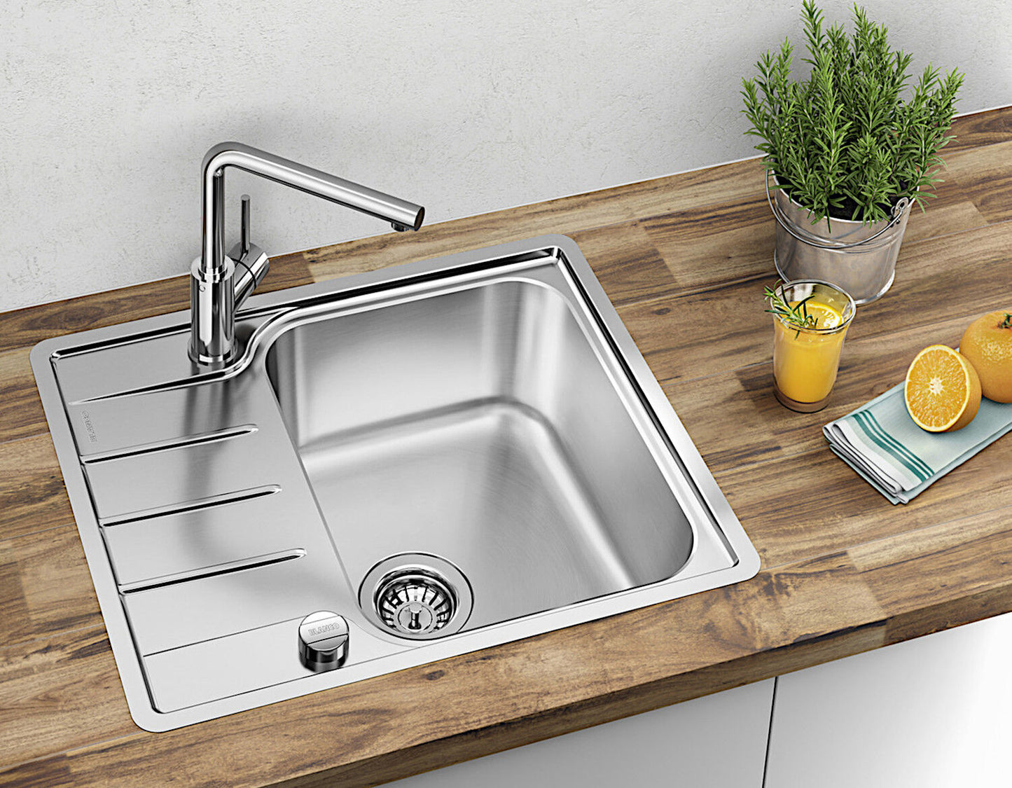 BLANCO Spüle LEMIS 45 S-IF Mini mit Ablauffernbedienung / ab 45 cm Schrankbreite – Bild 3