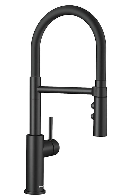 BLANCO 525793 Armatur CATRIS-S Flexo in SCHWARZ matt mit Bedienhebel rechts / Einhebelmischer / Mischbatterie