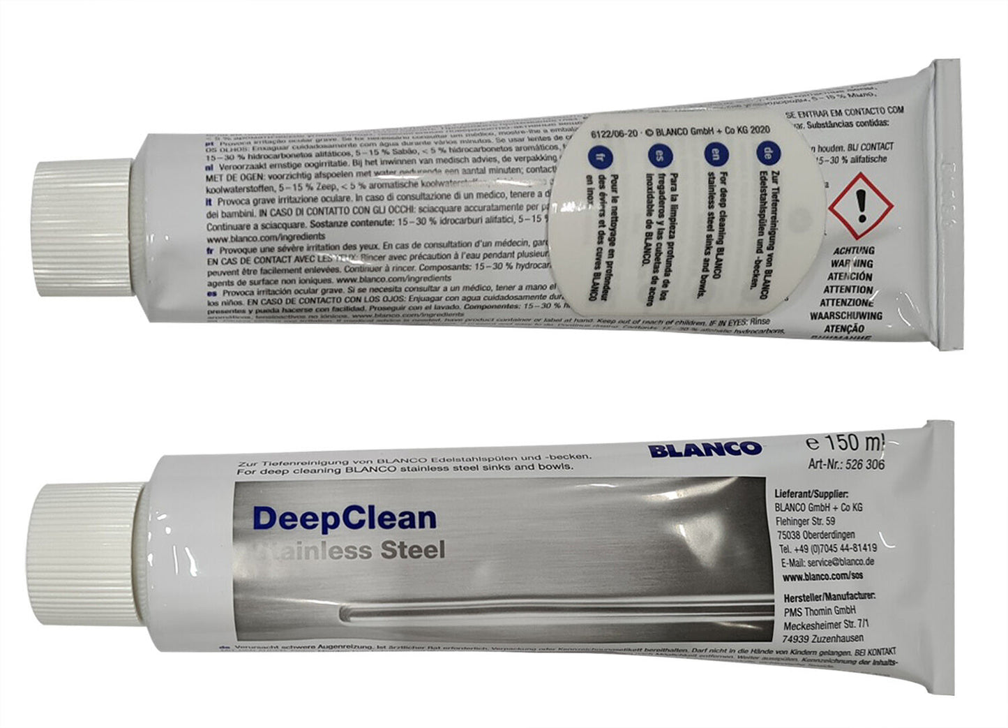 BLANCO 526306 DeepClean Stainless Steel für Edelstahlspülen 150 ml / Spülenpflege / Spülen Reinigungsmittel – Bild 3