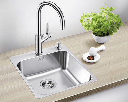 BLANCO Spüle SUPRA 400-IF/A R12 mit Ablauffernbedienung und Zugknopf / ab 45 cm Schrankbreite – Bild 3