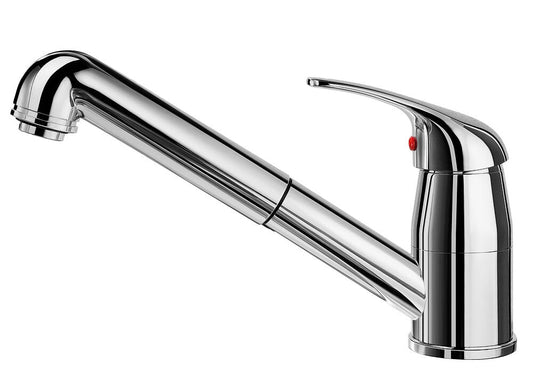 BLANCO Armatur DARAS-S 517731 CHROM mit schwenkbarem Zugauslauf / Einhebelmischer / Mischbatterie
