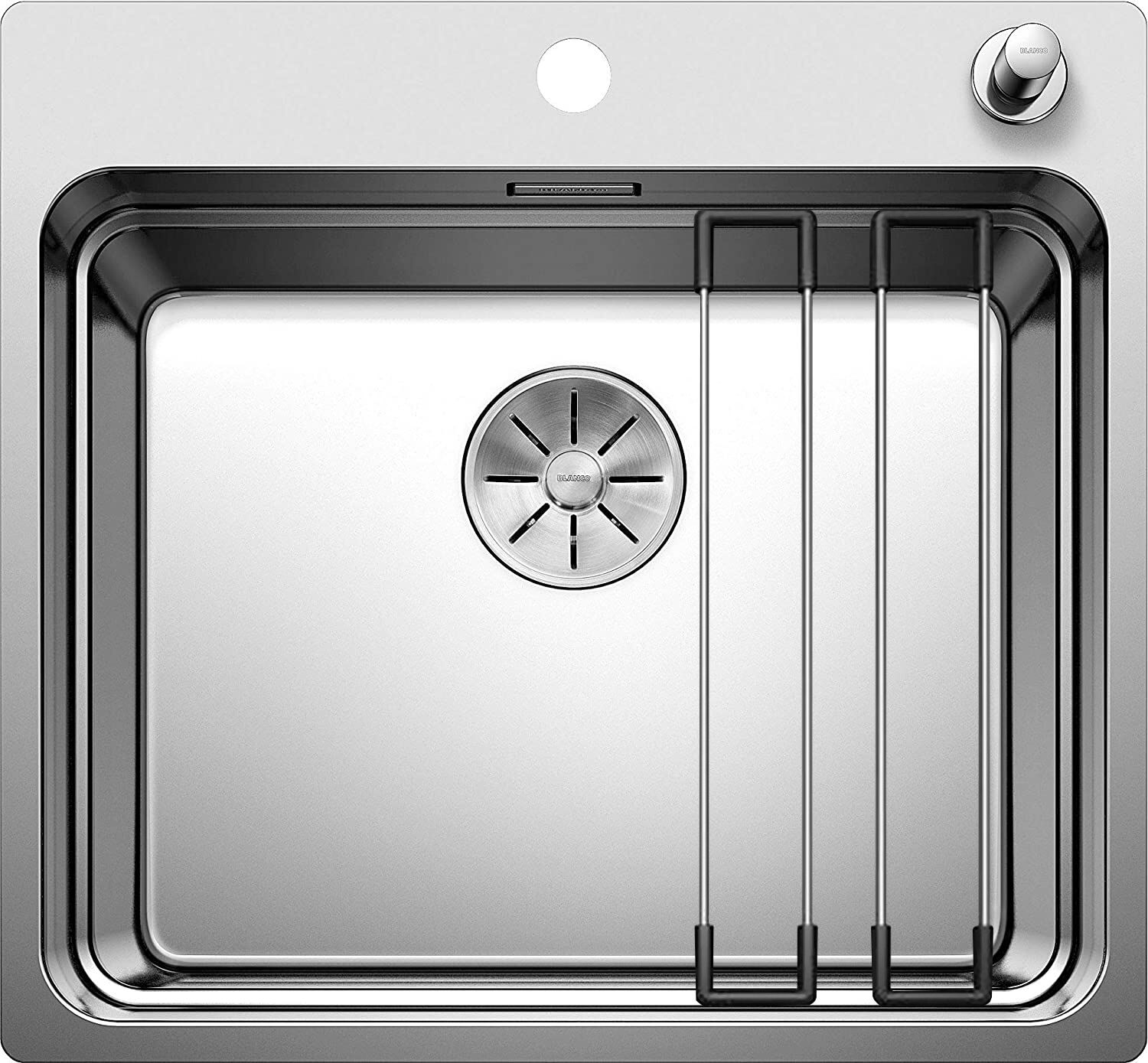 BLANCO 521748 ETAGON 500-IF/A Spüle mit InFino®-Ventil und ETAGON-Schienen / Edelstahlbecken