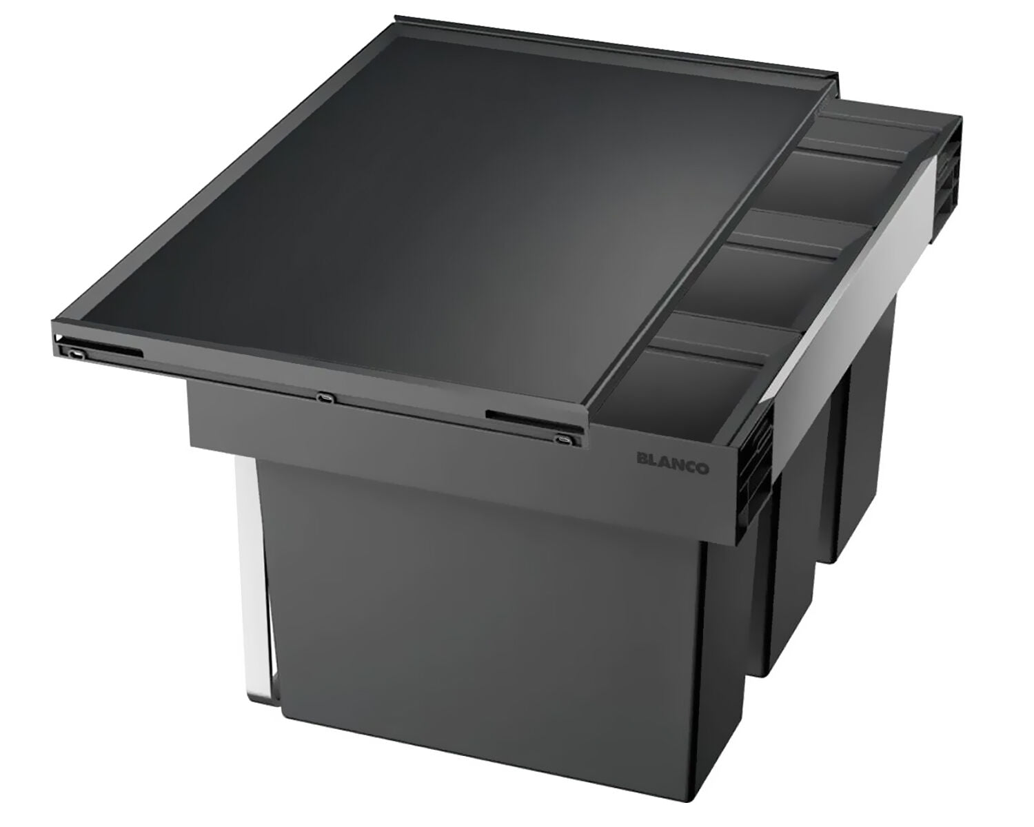 BLANCO 521472 FLEXON II 60/3 Abfallsystem 45 (3x15) Liter für 60 cm Schrankbreite / für Auszugsschubladen