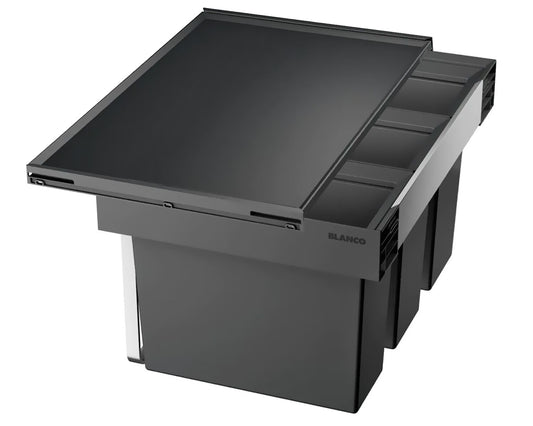 BLANCO 521472 FLEXON II 60/3 Abfallsystem 45 (3x15) Liter für 60 cm Schrankbreite / für Auszugsschubladen