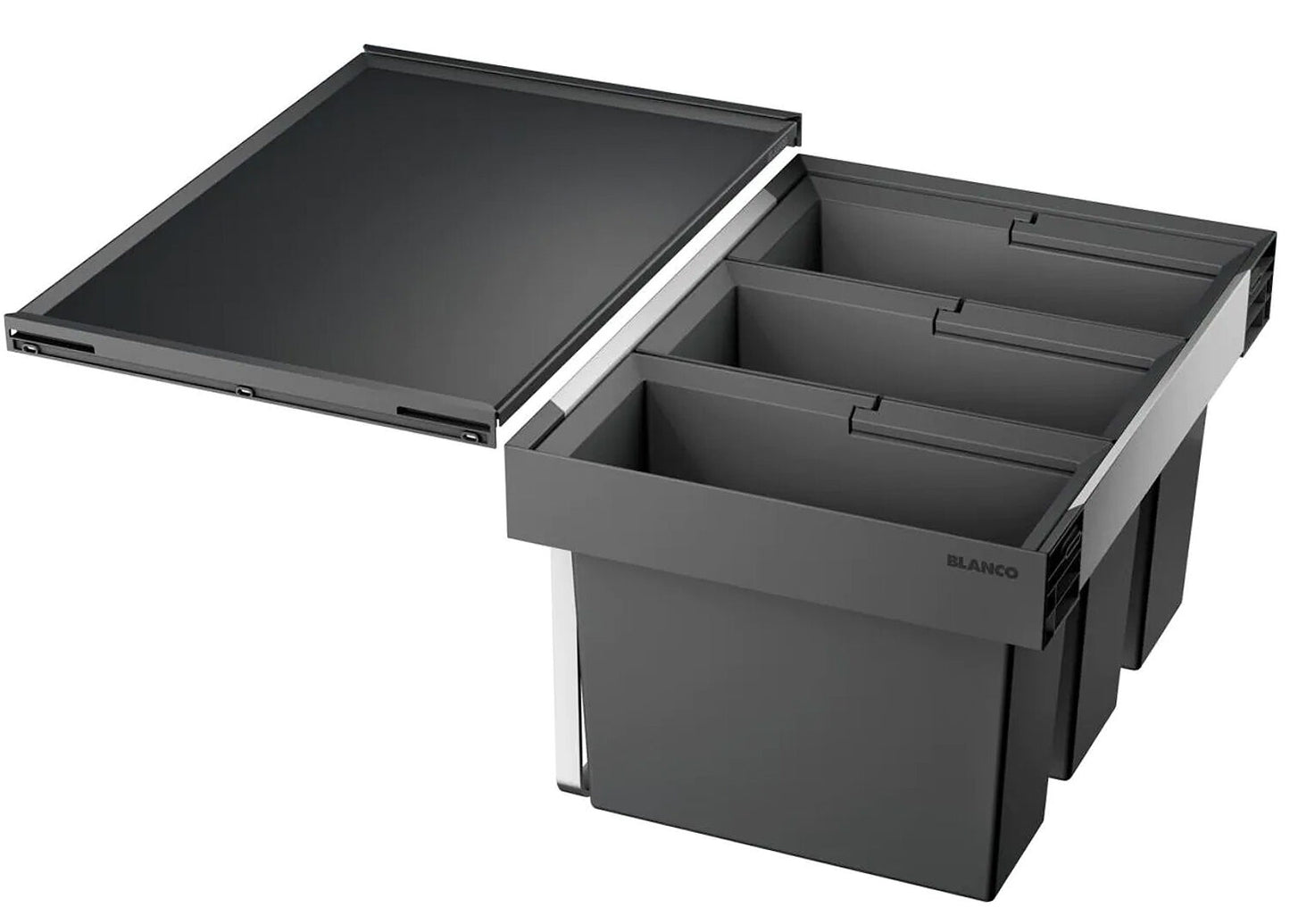BLANCO 521472 FLEXON II 60/3 Abfallsystem 45 (3x15) Liter für 60 cm Schrankbreite / für Auszugsschubladen – Bild 3
