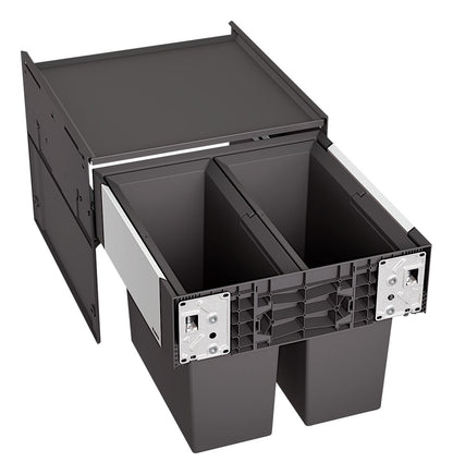 BLANCO 526200 SELECT II 45/2 Abfallsystem 32 (2x16) Liter für 45 cm Schrankbreite / Frontanbindung