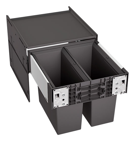 BLANCO 526200 SELECT II 45/2 Abfallsystem 32 (2x16) Liter für 45 cm Schrankbreite / Frontanbindung