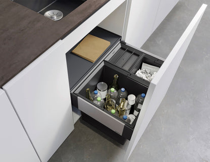 BLANCO 526205 SELECT II XL 60/3 Abfallsystem 46 Liter (1x 30 u. 2x 8) für 60 cm Schrankbreite / Frontanbindung – Bild 3
