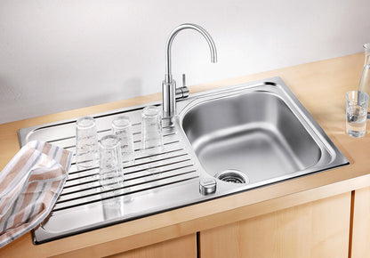 BLANCO 526335 Edelstahlspüle TIPO 45 S mit Ablauffernbedienung / Auflagespüle / Spüle – Bild 3