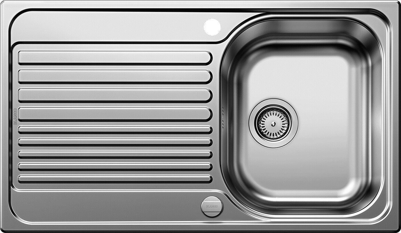 BLANCO 526335 Edelstahlspüle TIPO 45 S mit Ablauffernbedienung / Auflagespüle / Spüle